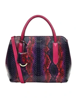 Radley Liverpool Street Faux Snake Zip-Top Multiway Bag In Multi