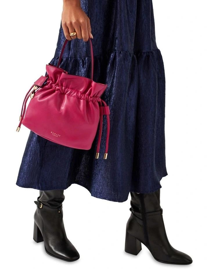 Radley Sunny Rise Small Drawstring Crossbody Bag In Dark Rose 4 Radley Sunny Rise Small Drawstring Crossbody Bag In Dark Rose - Image 2