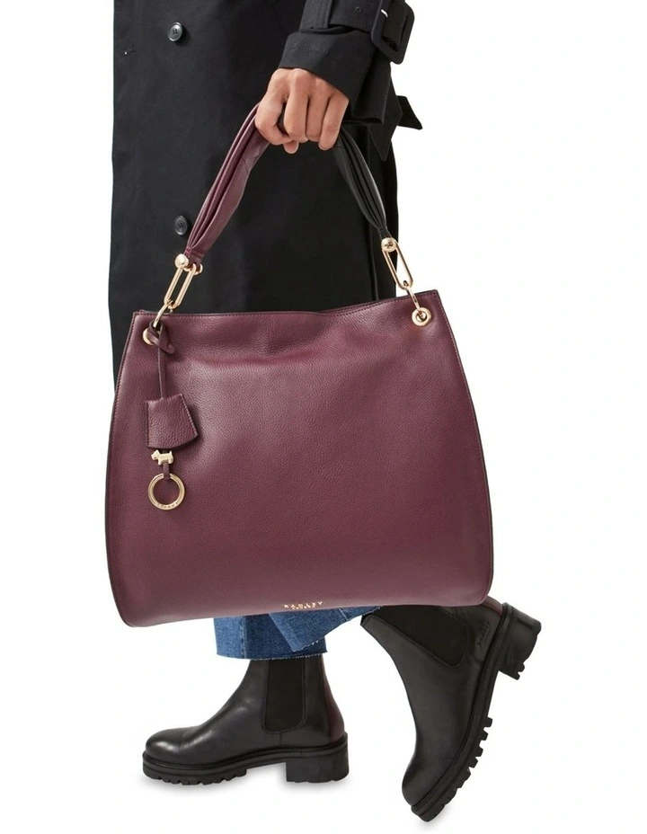 Radley Cuba Street Twist Open-Top Shoulder Bag In Cherry 4 Radley Cuba Street Twist Open-Top Shoulder Bag In Cherry - Image 2