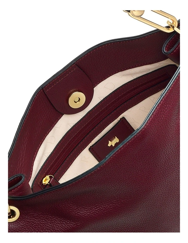 Radley Cuba Street Twist Open-Top Shoulder Bag In Cherry 6 Radley Cuba Street Twist Open-Top Shoulder Bag In Cherry - Image 4
