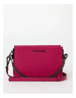Wayne Cooper Kaylee Zip Top Crossbody Bag In Fuchsia