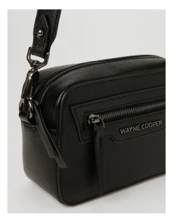 Wayne Cooper Lori Camera Crossbody Bag In Black -Mocha shop 930623680 5 1 720x928
