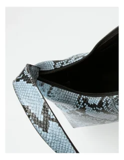 Miss Shop Sacramento Python Shoulder Bag In Blue -Mocha shop 930624850 6 720x928