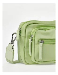 Miss Shop Colorado Zip Top Crossbody Bag In Lime -Mocha shop 930625120 3 720x928