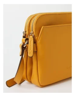 Marcs Maldives Multi Gusset Crossbody Bag In Desert Yellow -Mocha shop 930626560 3 1 720x928