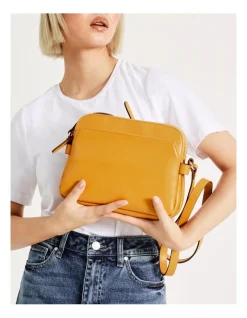 Marcs Maldives Multi Gusset Crossbody Bag In Desert Yellow -Mocha shop 930626560 4 1 720x928