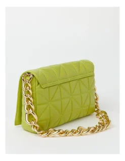 Miss Shop Zurich Flapover Shoulder Bag In Lime -Mocha shop 930627640 3 1 720x928