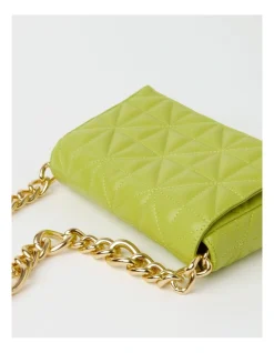 Miss Shop Zurich Flapover Shoulder Bag In Lime -Mocha shop 930627640 4 1 720x928