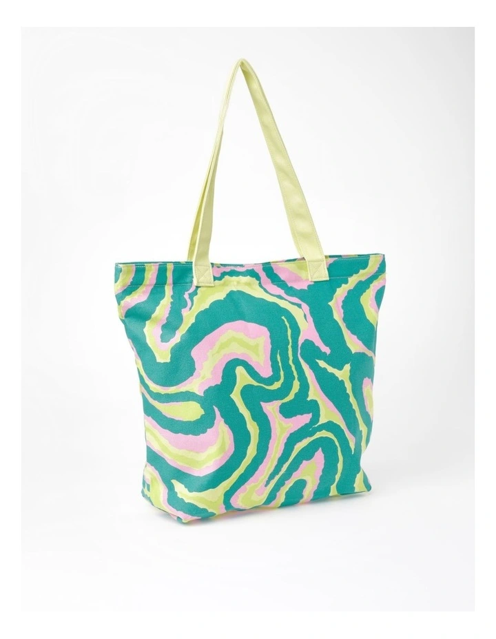 Miss Shop Chicago Psychedelic Canvas Tote Bag In Assorted 8 Miss Shop Chicago Psychedelic Canvas Tote Bag In Assorted - Image 6