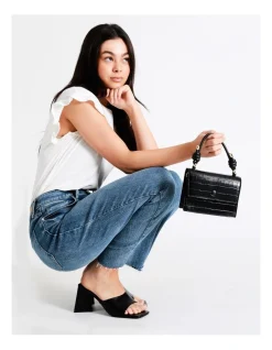 Tokito Lima Top Handle Crossbody Bag In Black -Mocha shop 930840490 4 1 720x928