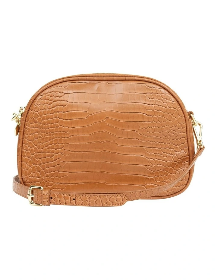 Review Nicky Cross Body Bag In Tan Croc 4 Review Nicky Cross Body Bag In Tan Croc - Image 2