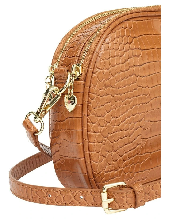Review Nicky Cross Body Bag In Tan Croc 6 Review Nicky Cross Body Bag In Tan Croc - Image 4