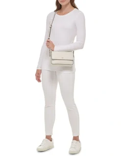 DKNY Bryant Flapover Crossbody Bag In Stone -Mocha shop 934301350 6 720x928