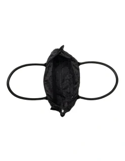 DKNY Lyla Nylon Zip Top Tote Bag In Black -Mocha shop 934301800 3 720x928