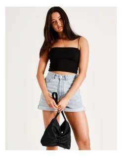 Miss Shop Ohio Drawstring Shoulder Bag In Black -Mocha shop 934542190 4 1 720x928