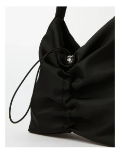 Miss Shop Ohio Drawstring Shoulder Bag In Black -Mocha shop 934542190 5 720x928