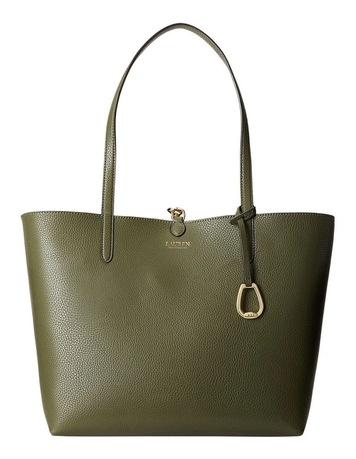 Lauren Ralph Lauren Reversible Tote Bag Zebra Ptchwrk In Clsc Olive/Olive 3 Lauren Ralph Lauren Reversible Tote Bag Zebra Ptchwrk In Clsc Olive/Olive