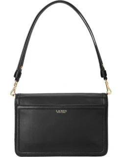 Lauren Ralph Lauren Sydnee 25 Flapover Shoulder Bag In Black -Mocha shop 934583770 3 720x928