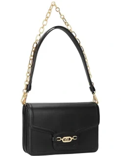 Lauren Ralph Lauren Sydnee 25 Flapover Shoulder Bag In Black -Mocha shop 934583770 6 720x928