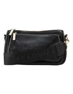 Nakedvice The Hunter Debossed Handbag In Black/Gold