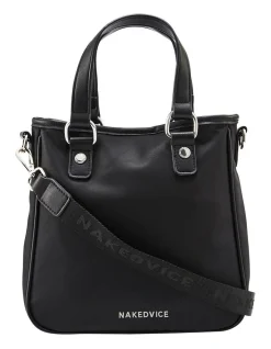 Nakedvice The Kyle Handbag In Black/Silver