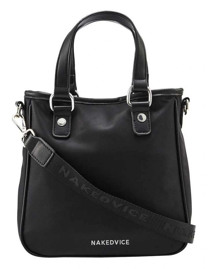 Nakedvice The Kyle Handbag In Black/Silver 3 Nakedvice The Kyle Handbag In Black/Silver