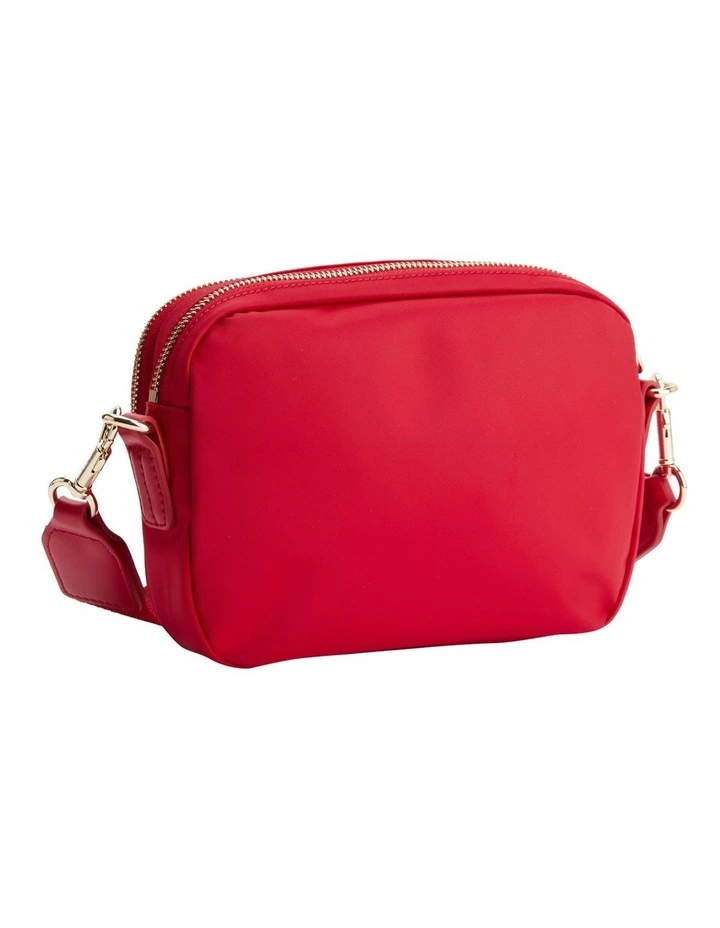Tommy Hilfiger Monogram Stripe Nylon Crossover Bag In Primary Red 4 Tommy Hilfiger Monogram Stripe Nylon Crossover Bag In Primary Red - Image 2