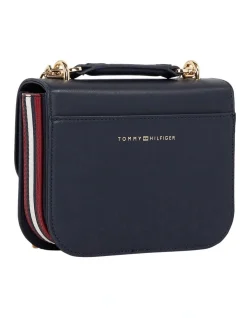 Tommy Hilfiger Turn Lock Small Crossover Bag In Space Blue -Mocha shop 935229880 3 720x928