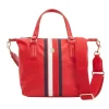 Tommy Hilfiger TH Monogram Signature Small Nylon Tote In Primary Red 1 Tommy Hilfiger TH Monogram Signature Small Nylon Tote In Primary Red -Mocha shop 935230420 1 720x928