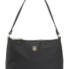 Tommy Hilfiger TH Monogram Nylon Shoulder Bag In Black 2 Tommy Hilfiger TH Monogram Nylon Shoulder Bag In Black -Mocha shop 935230780 1 720x928