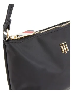 Tommy Hilfiger TH Monogram Nylon Shoulder Bag In Black -Mocha shop 935230780 4 720x928