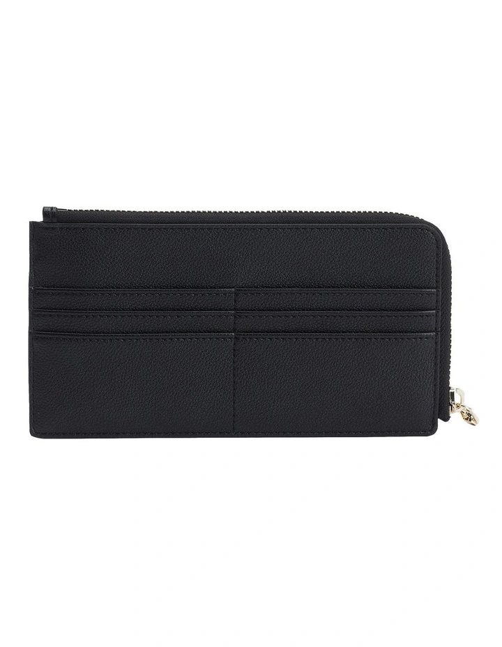 Tommy Hilfiger Slim Zip-Around Wallet In Black 4 Tommy Hilfiger Slim Zip-Around Wallet In Black - Image 2