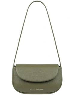 Status Anxiety One Of These Days Flapover Shoulder Bag In Khaki
