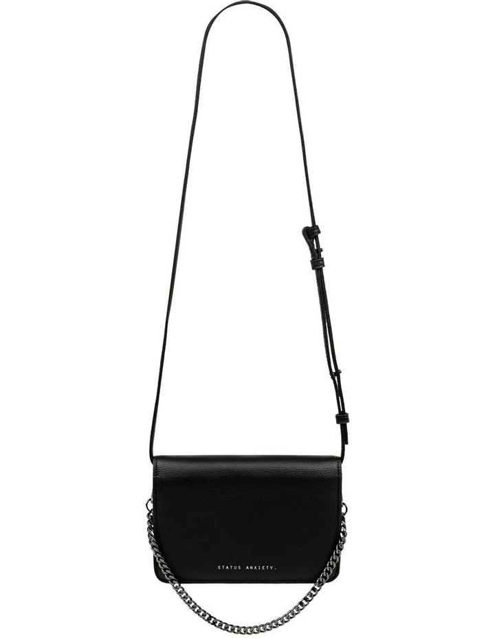 Status Anxiety She Burns Chain Flapover Crossbody Bag In Black 3 Status Anxiety She Burns Chain Flapover Crossbody Bag In Black