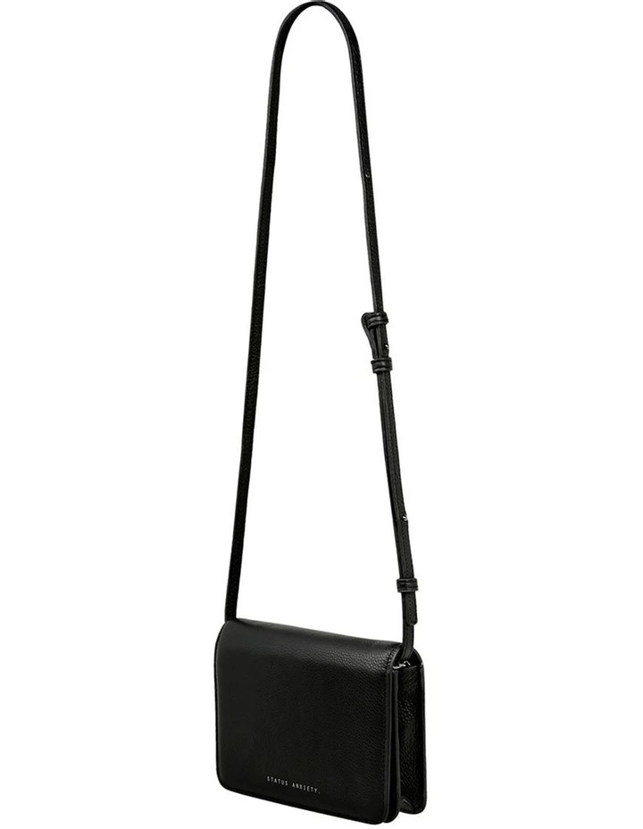 Status Anxiety She Burns Chain Flapover Crossbody Bag In Black 6 Status Anxiety She Burns Chain Flapover Crossbody Bag In Black - Image 4