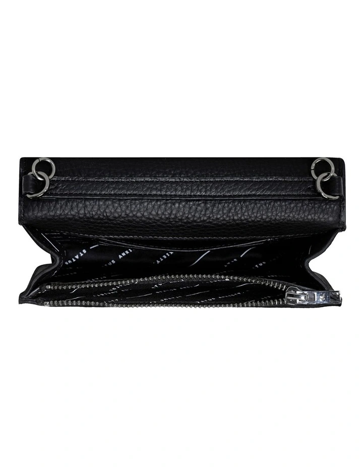 Status Anxiety She Burns Chain Flapover Crossbody Bag In Black 9 Status Anxiety She Burns Chain Flapover Crossbody Bag In Black - Image 7