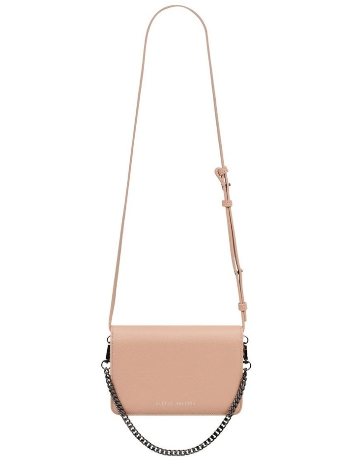 Status Anxiety She Burns Chain Flapover Crossbody Bag In Dusty Pink 3 Status Anxiety She Burns Chain Flapover Crossbody Bag In Dusty Pink