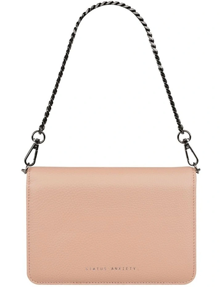 Status Anxiety She Burns Chain Flapover Crossbody Bag In Dusty Pink 7 Status Anxiety She Burns Chain Flapover Crossbody Bag In Dusty Pink - Image 5