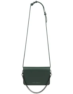 Status Anxiety She Burns Chain Crossbody Bag In Green