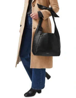 Radley Cranwell Close Large Open-Top Shoulder Bag In Black -Mocha shop 936494740 2 1 720x928