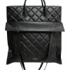 Belle & Bloom Lost Lovers Quilted Leather Tote In Black -Mocha shop 937524250 1 720x928
