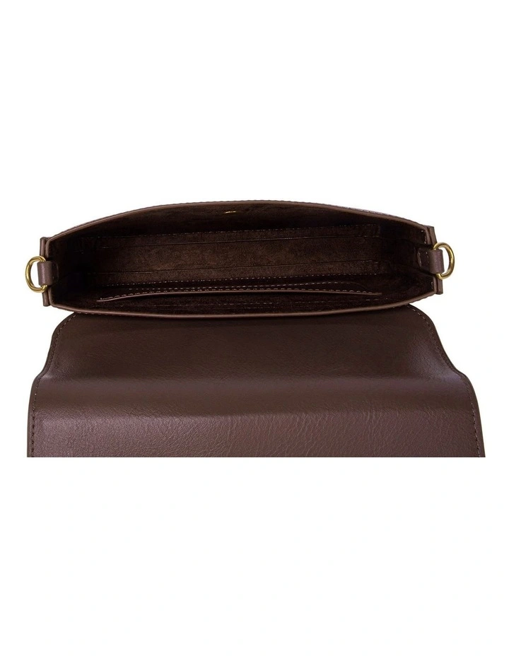 Pixie Mood Larissa Flapover Crossbody Bag In Chocolate Brown 4 Pixie Mood Larissa Flapover Crossbody Bag In Chocolate Brown - Image 2