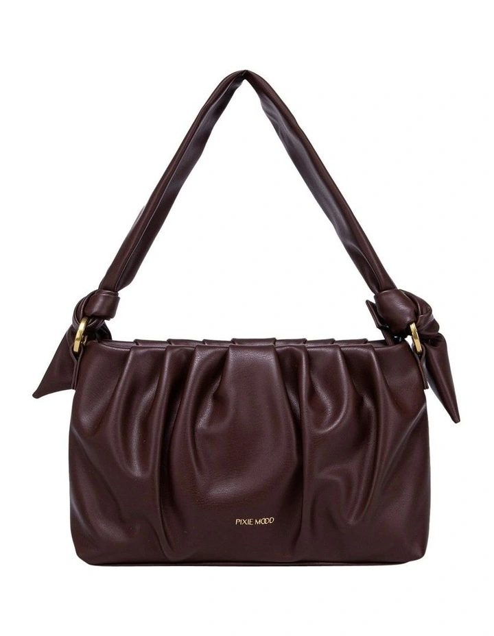 Pixie Mood Luna Baguette Shoulder Bag In Chocolate Brown 5 Pixie Mood Luna Baguette Shoulder Bag In Chocolate Brown - Image 3