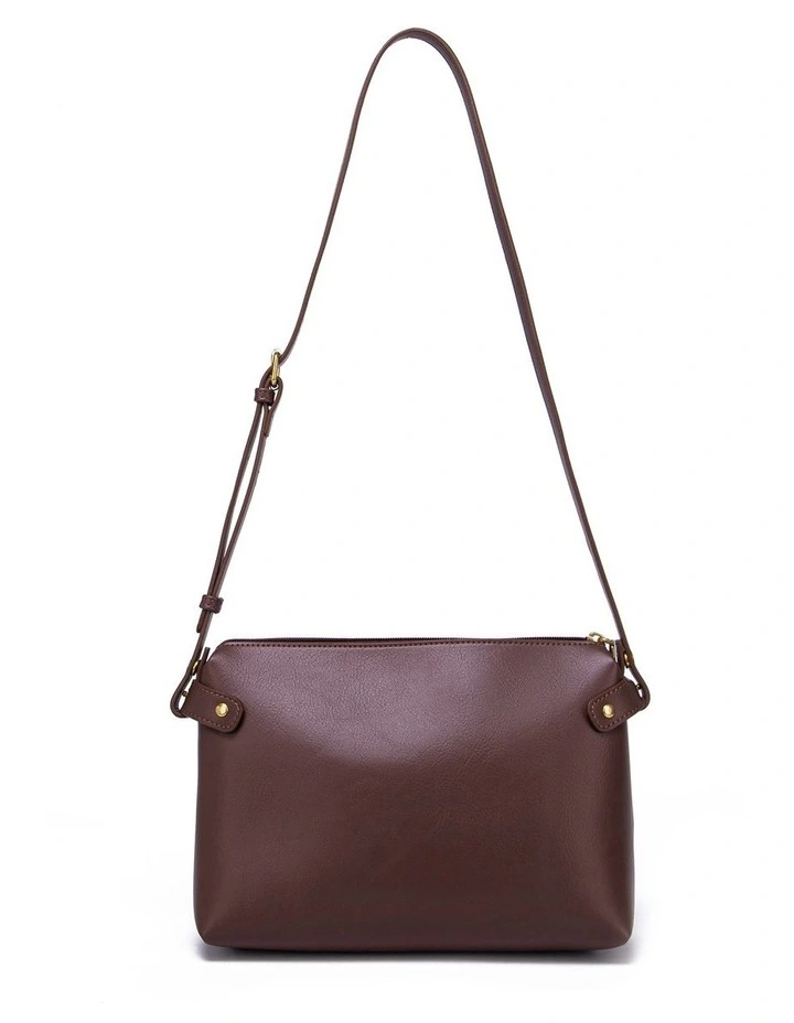 Pixie Mood Clara Removable Pouch Tote Bag In Chocolate Brown 4 Pixie Mood Clara Removable Pouch Tote Bag In Chocolate Brown - Image 2