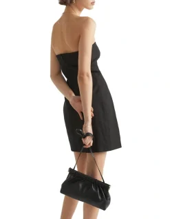 Seed Heritage Gathered Leather Clutch