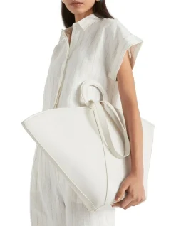 Seed Heritage Textured Top Handle Tote -Mocha shop 939697480 3 720x928