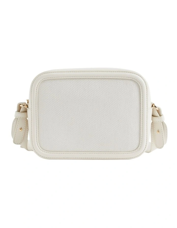 Seed Heritage Textured Logo Crossbody Bag In Bone 3 Seed Heritage Textured Logo Crossbody Bag In Bone