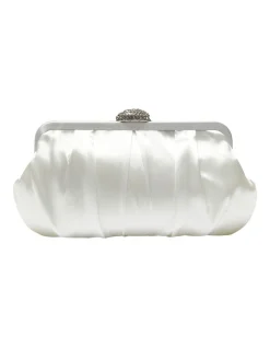 NINA Concord Satin Bag In Cream