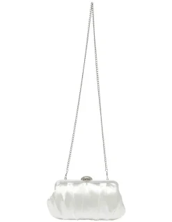 NINA Concord Satin Bag In Cream -Mocha shop 940289770 3 720x928