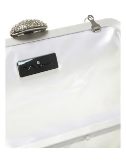 NINA Concord Satin Bag In Cream -Mocha shop 940289770 4 720x928